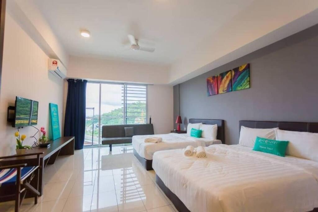 Kk B/2 Queen Bed/ Netflix/free Parking Pangsapuri